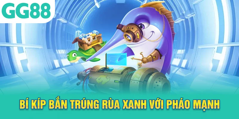 Bí kíp bắn trúng rùa xanh với pháo mạnh